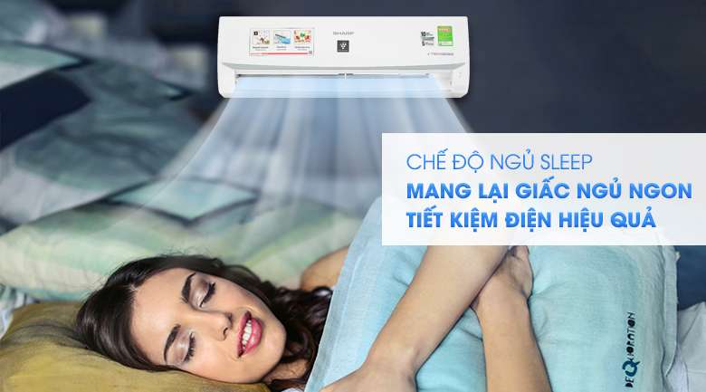 Baby Sleep - Máy lạnh Sharp Inverter 1.5 HP AH-XP13WMW