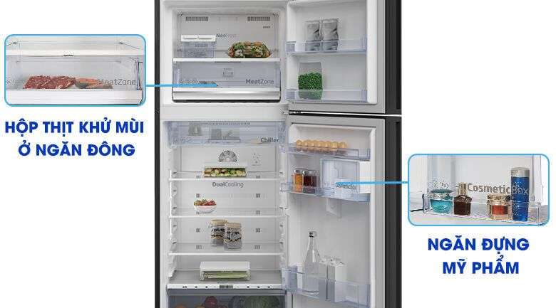 tủ lạnh beko inverter 375 lít rdnt401e50vzgb mới 2020