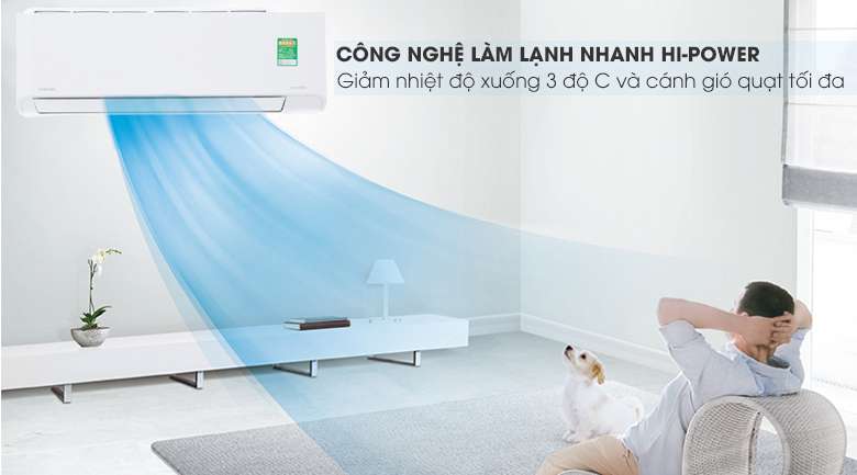 HI-POWER - Máy lạnh Toshiba Inverter 1.5 HP RAS-H13PKCVG-V