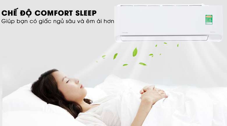 Comfort Sleep - Máy lạnh Toshiba Inverter 1.5 HP RAS-H13PKCVG-V