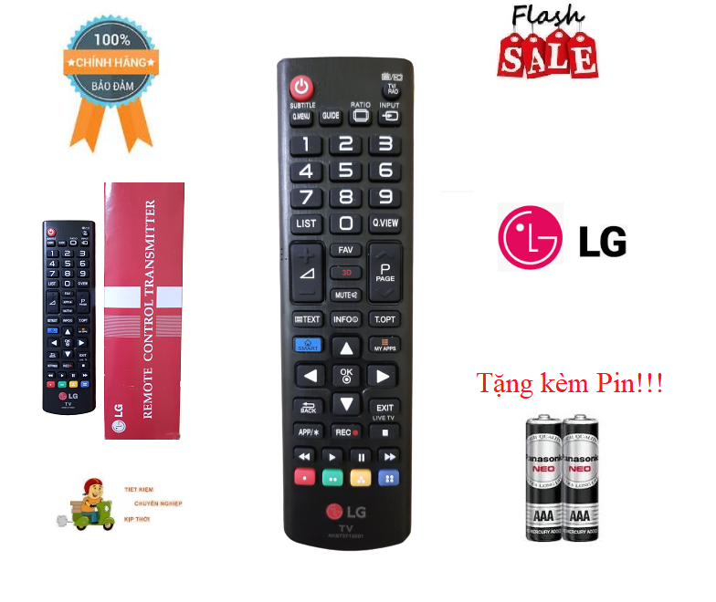 Remote Điều khiển tivi LG AKB73715601- Hàng mới chính hãng LG 100% Tặng kèm Pin