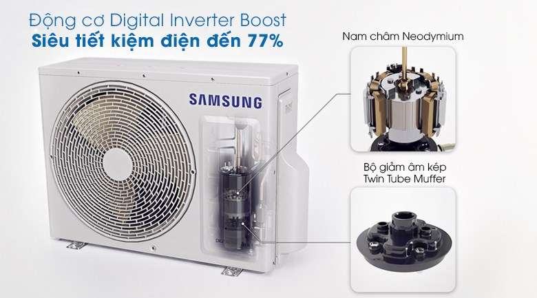Máy lạnh Samsung Wind-Free Inverter 1 HP AR13TYAACWKNSV - Digital Inverter Boost