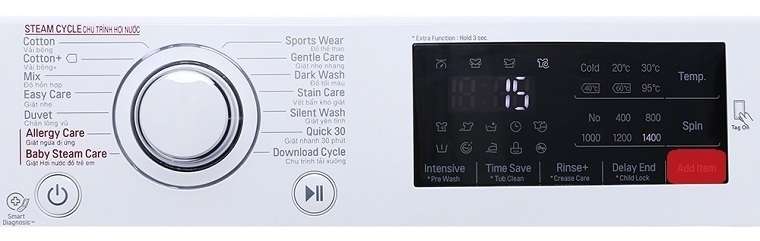 hướng dẫn sử dụng máy giặt lg fc1408s4w2
