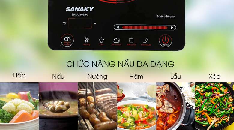 Bếp Hồng Ngoại Sanaky SNK2102HG - Hàng chính hãng | Tiki