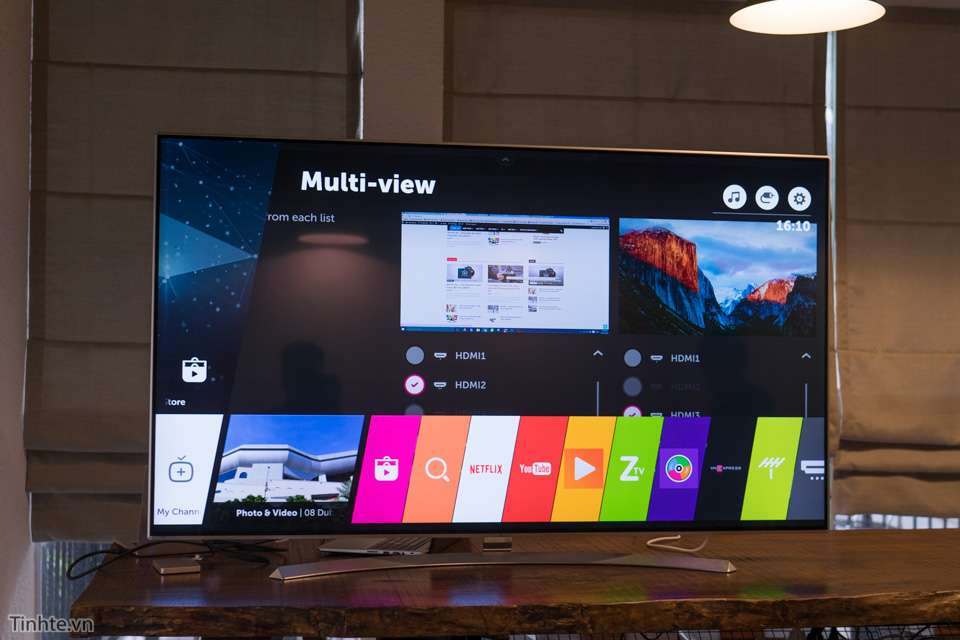 Thử nghiệm tính năng Multi-View trên Smart TV LG 2016: 1 TV chiếu thành 2 màn hình | Tinh tế