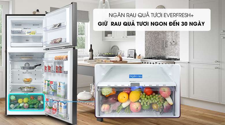Tủ lạnh Beko Inverter 340 lít RDNT371E50VZK - Ngăn Everfresh