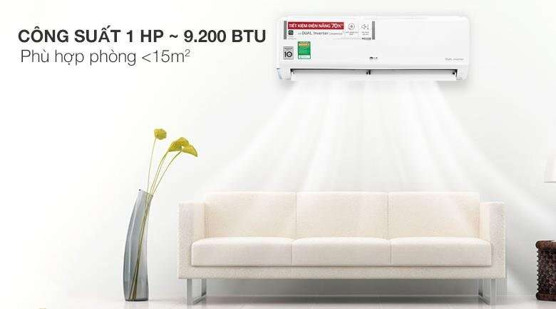 Điều hòa LG 9000 BTU 1 chiều Inverter V10ENW gas R-32. Giá từ 4.020.000 ₫ - 132 nơi bán.