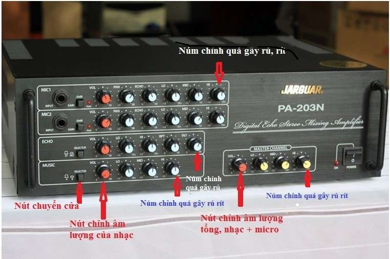 Chỉnh amply arirang hát karaoke