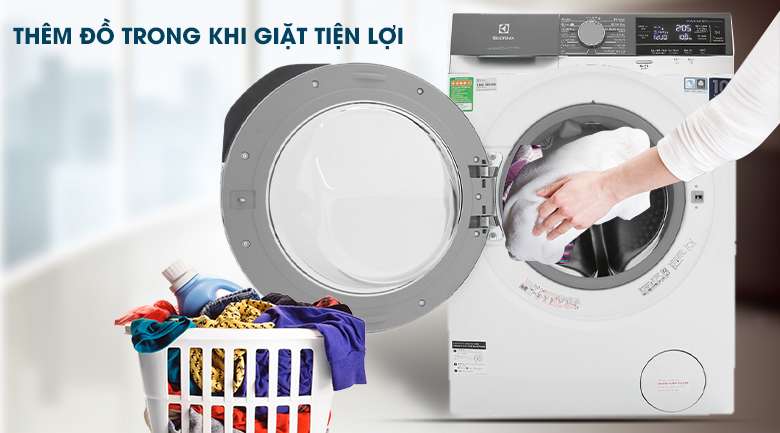 Máy giặt Electrolux Inverter 10 kg EWF1023BEWA - có tính năng thêm đồ khi đang giặt