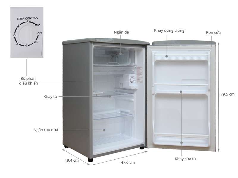 cấu tạo của tủ lạnh toshiba 90l
