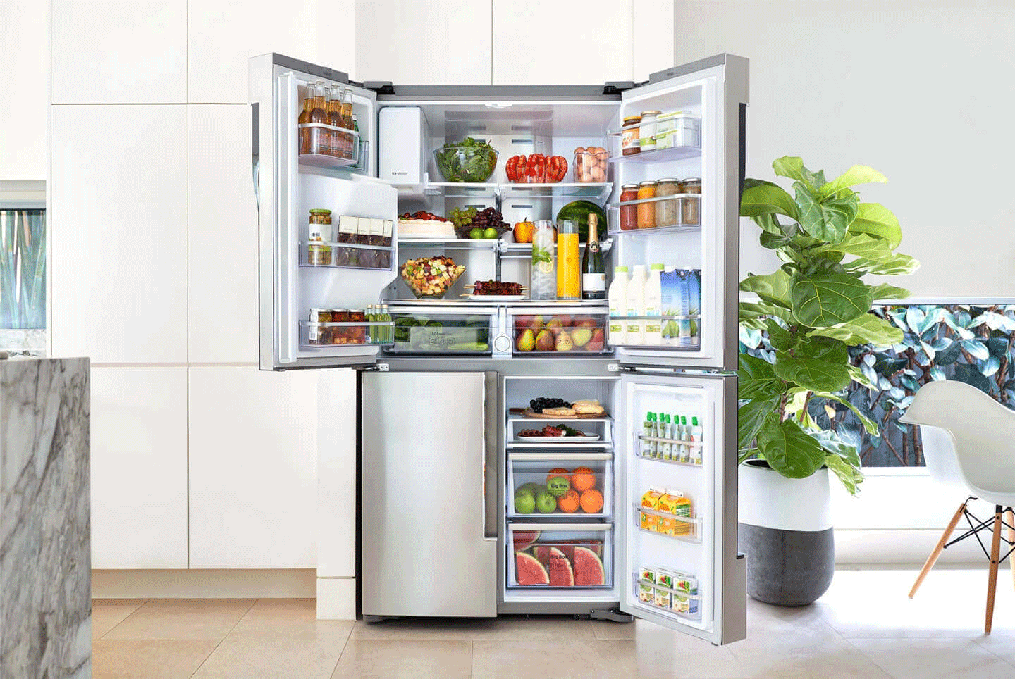 Tủ Lạnh Samsung Inverter 644 Lít (RF56K9041SG/SV)