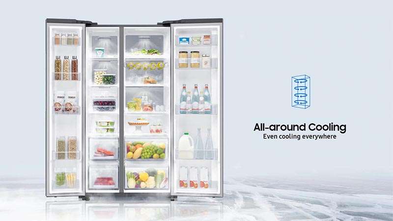 Tủ lạnh Samsung Side by Side 660L (RS64R5101SL/SV) chính hãng