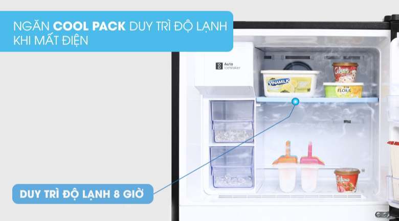 Tủ lạnh Samsung 2 cánh - Vẫn duy trì nhiệt độ tốt khi mất điện với ngăn giữ nhiệt Cool Pack