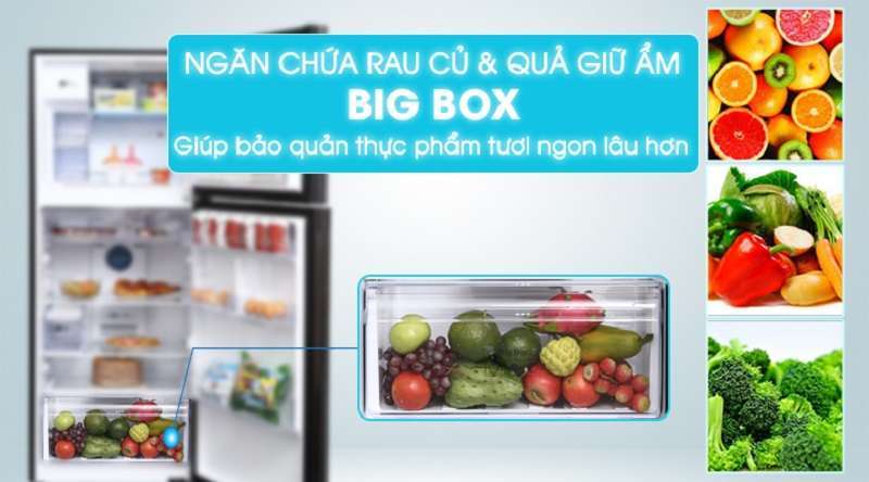 Tủ lạnh Samsung inverter - Bảo quản rau củ tốt hơn với ngăn giữ ẩm cho rau củ quả