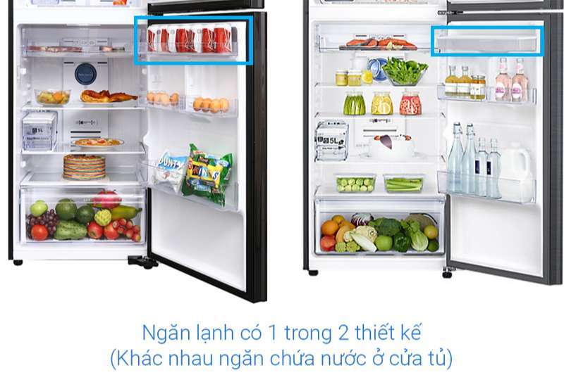 Đối với các sản phẩm tủ lạnh Samsung Inverter 360 lít RT35K5982BS/SV đang kinh doanh tại Điện máy Nhất Tín từ ngày 1-11-2018 sẽ có 1 trong 2 thiết kế ở ngăn lạnh