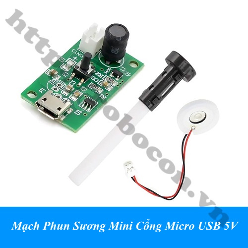 Mạch Phun Sương Mini Cổng Micro USB 5V