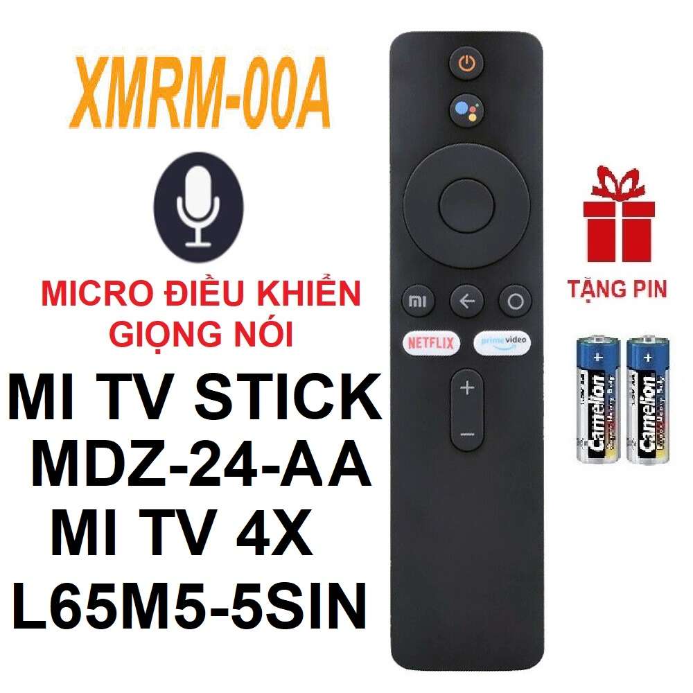 [HCM]Remote điều khiển Xiaomi Mi TV STICK 4X MDZ-24-AA XMRM-00A (Micro điều khiển giọng nói - Bluetooth - Tặng pin)