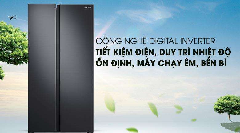 Tủ lạnh Samsung inverter 647 lít RS62R5001B4-SV