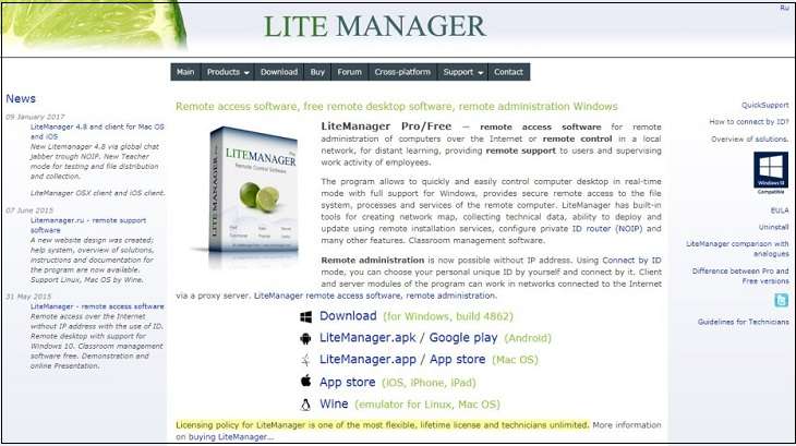 Phần mềm Lite Manager