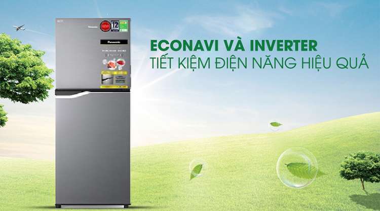 Tủ lạnh Inverter Panasonic NR-BA189PPVN (167L) - Hàng chính hãng - Chỉ giao tại Đà Nẵng