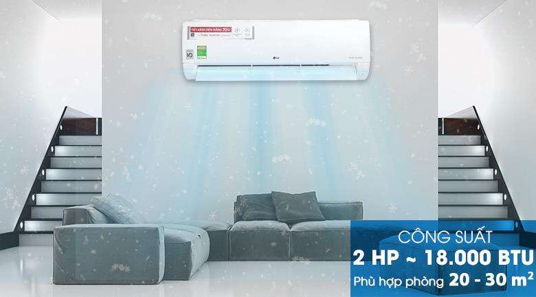 Điều hòa 1 chiều Inverter LG V18ENF 18.000BTU Dual Cool