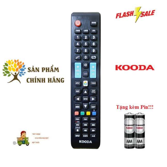 Remote Điều khiển tivi Kooda các dòng LED/LCD/Smart TV- Hàng chính hãng theo TV mới 100% Tặng kèm Pin-Điện tử ALEX