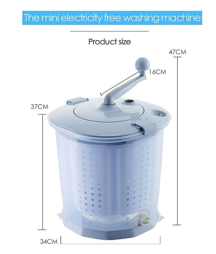 Máy giặt mini quay tay không dùng điện Promax Washing Quick - Hàng nhập khẩu | Tiki