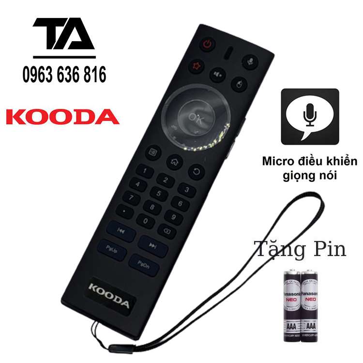 Remote Điều Khiển tivi KOODA Giọng Nói Chuột Bay - Hàng chính hãng mới 100%