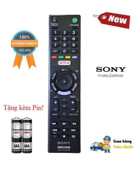 Remote Điều khiển TV Sony TX-102D - Hàng chính hãng theo máy Fullbox mới 100% các dòng TV Sony LED/LCD Smart TV