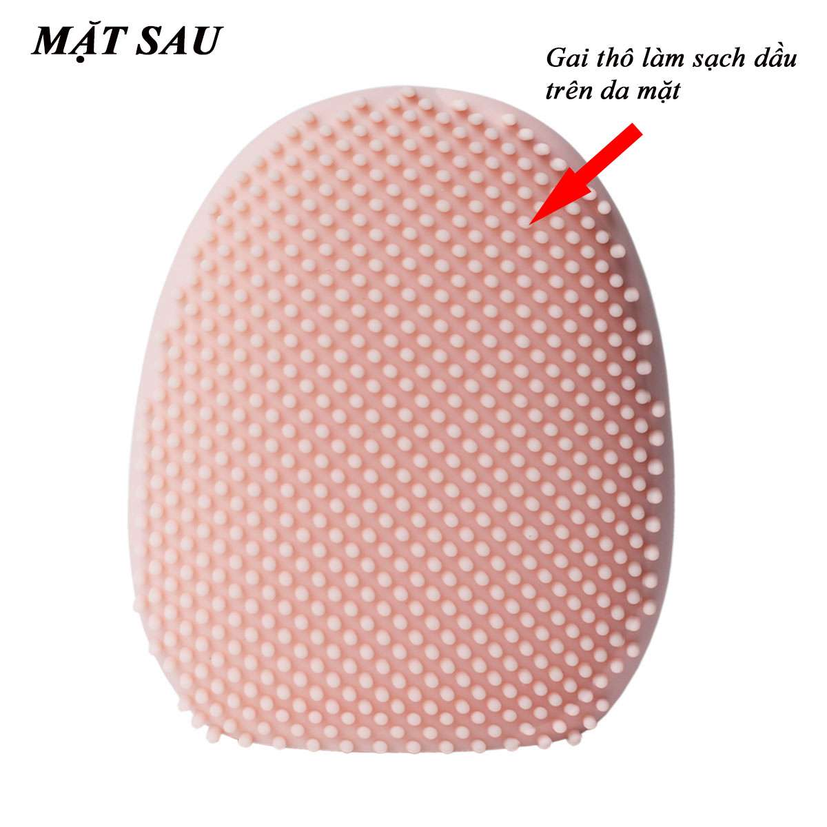 Máy rửa mặt silicone chạy pin MINISO SILICONE FACIAL CLEANER (hồng nhạt) chính hãng - MNS059 | Tiki