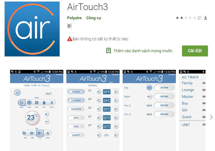AirTouch3 điều khiển điều hòa bằng điện thoại (Ảnh 1)