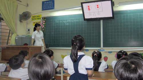 Ồ ạt màn hình LCD trong lớp học