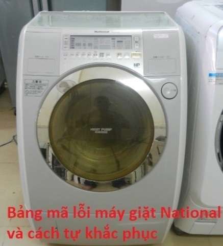 bảng mã lỗi máy giặt national nội địa