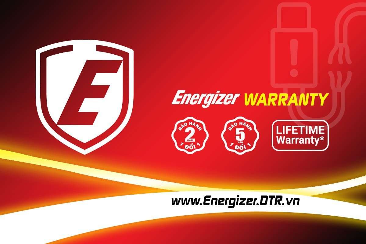 Thông tin bảo hành Energizer phân phối chính hãng tại Việt Nam