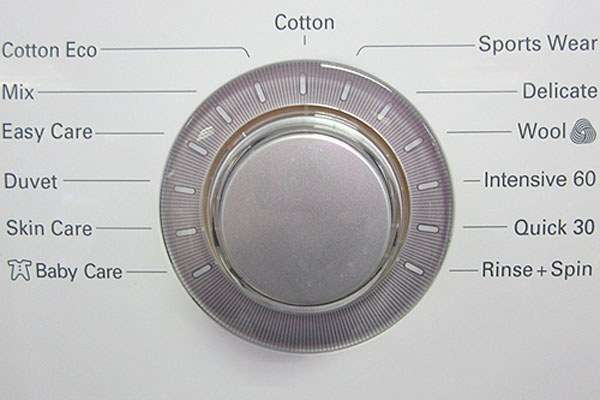 Chế độ giặt Cotton - đây là chế độ mặc định của máy