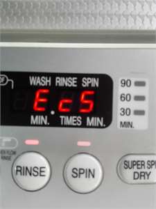 Cách xử lý lỗi EC5 trên máy giặt Toshiba