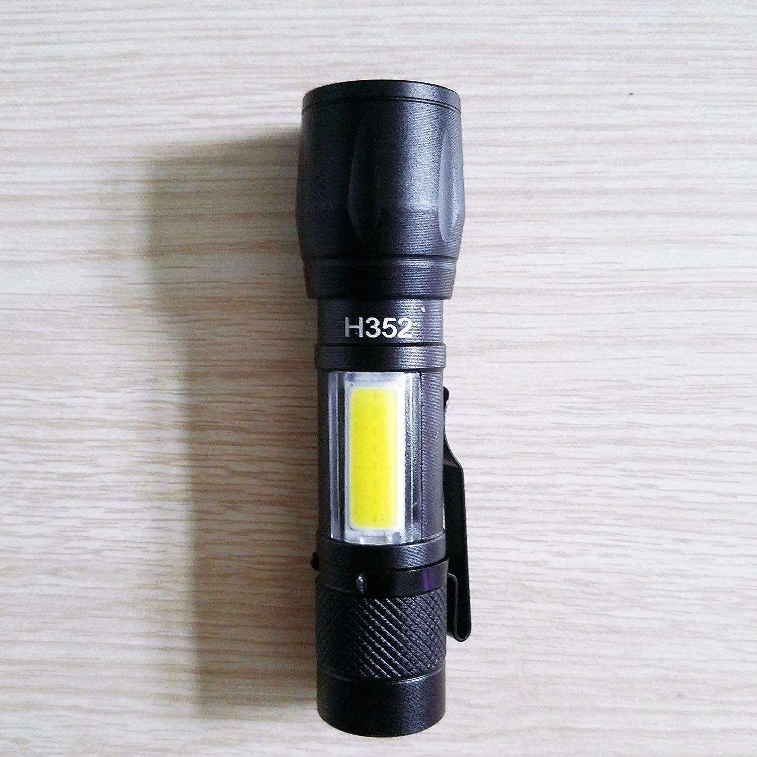 Đèn pin siêu sáng led mini sạc USB H352
