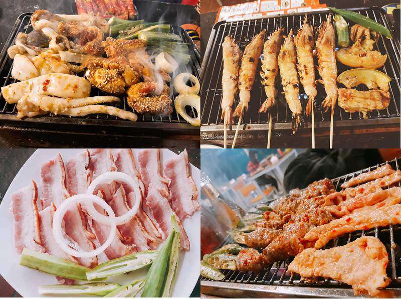 Đồ nướng tại Quán nướng BBQ No 1 ở Đà Lạt vừa ngon vừa rẻ