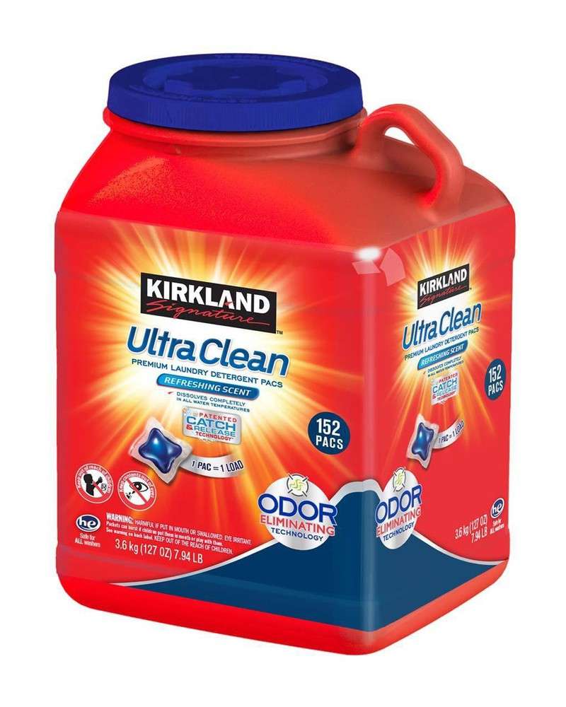 Viên giặt xả quần áo Kirkland Ultra Clean 152 viên của Mỹ - KL02 6