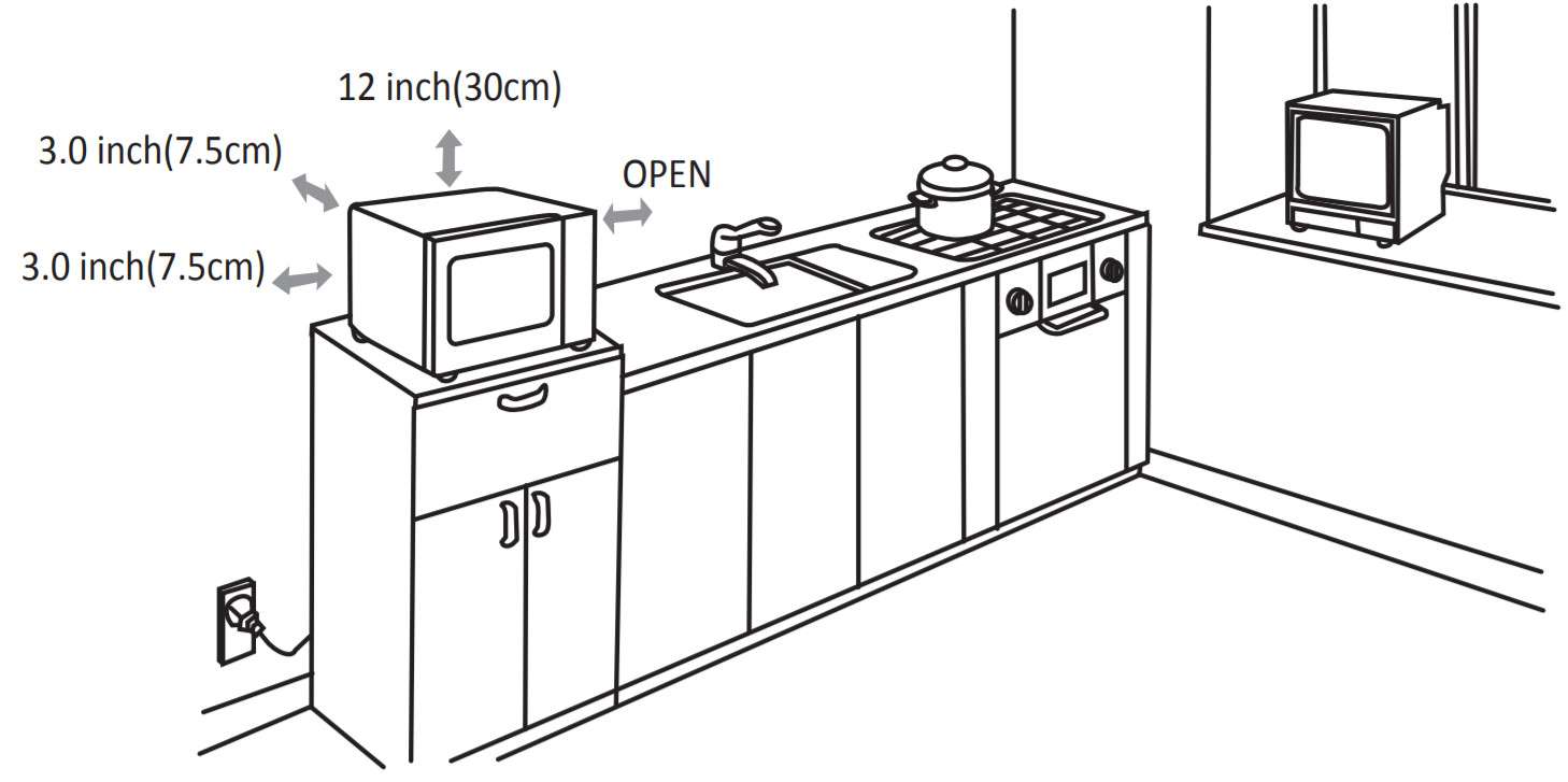 Lò vi sóng FARBERWARE -Countertop Ins