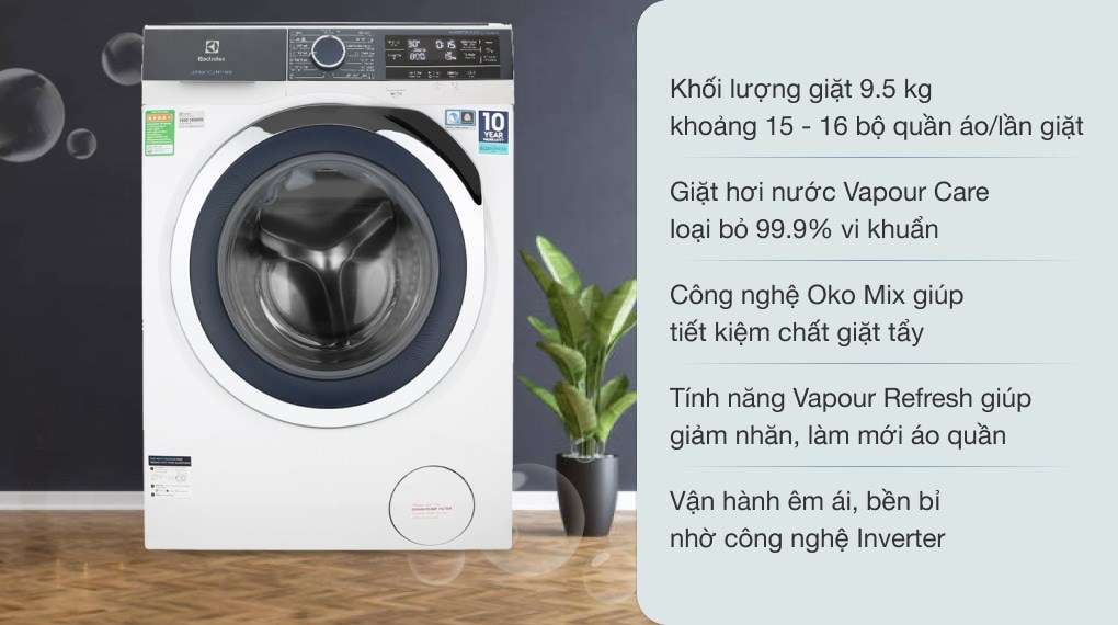 Top 5 máy giặt Electrolux bán chạy nhất tháng 5/2021