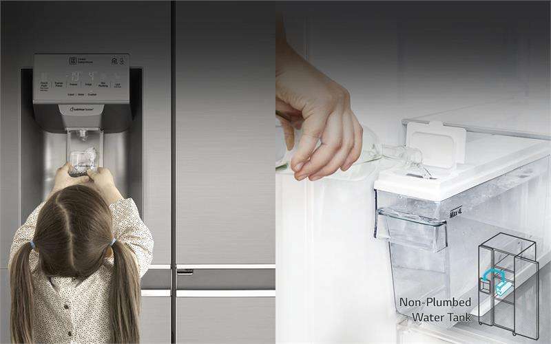 Tủ lạnh LG  GR-P247JS  Inverter 601 lít, lấy nước ngoài tiện lợi