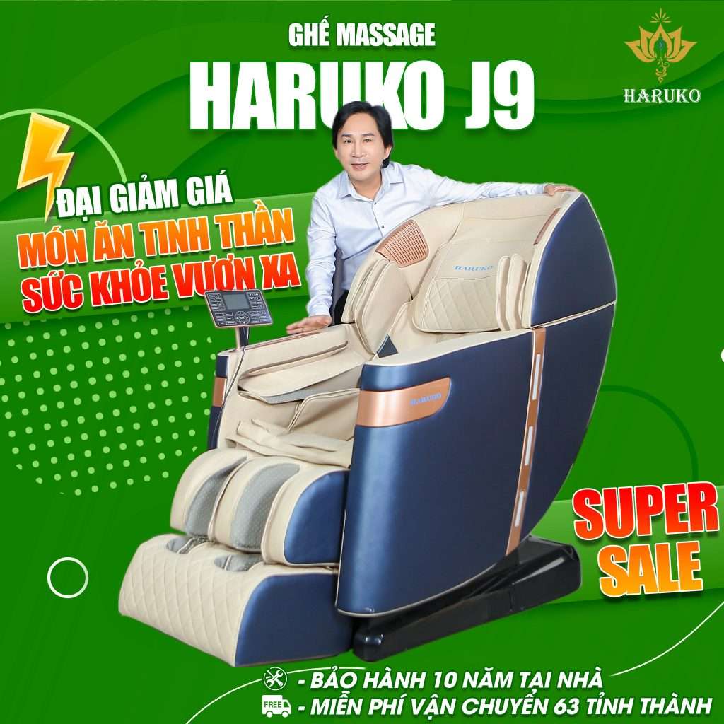 Ghế massage Haruko J3 như là món ăn tinh thần dành cho sức khỏe người dùng