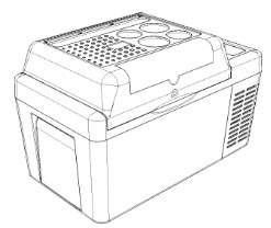JOYTUTUS CR23L Car Refrigerator with Compressor - CAR REFRIGERATOR WITH COMPRESSOR