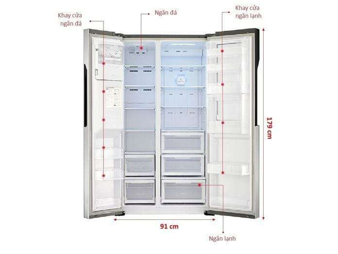 Tủ lạnh Side by Side LG GR-P267JS