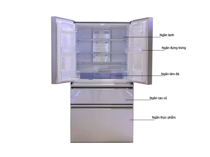 Tủ Lạnh Mitsubishi MRLX68EMGSLV 564L 4 Cửa Màu Gương Bạc