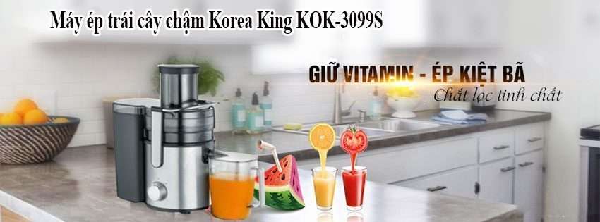 Máy ép trái cây Korea King KOK-3099S - Hàng Chính Hãng