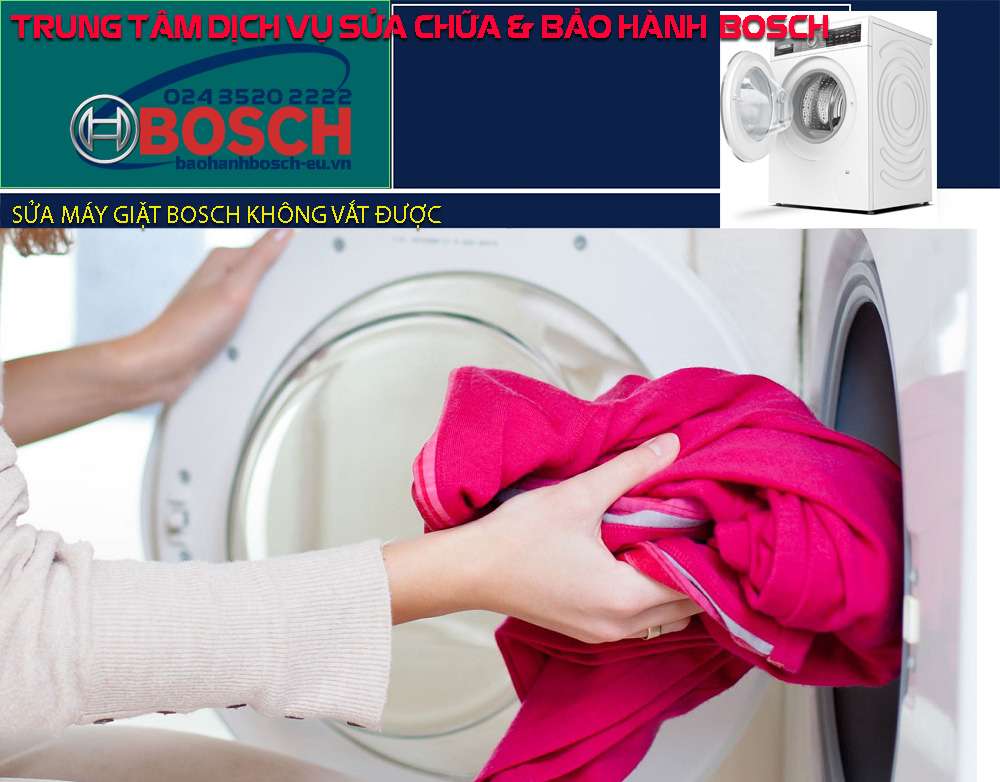 Máy giặt Bosch không vắt được, nguyên nhân vì sao?