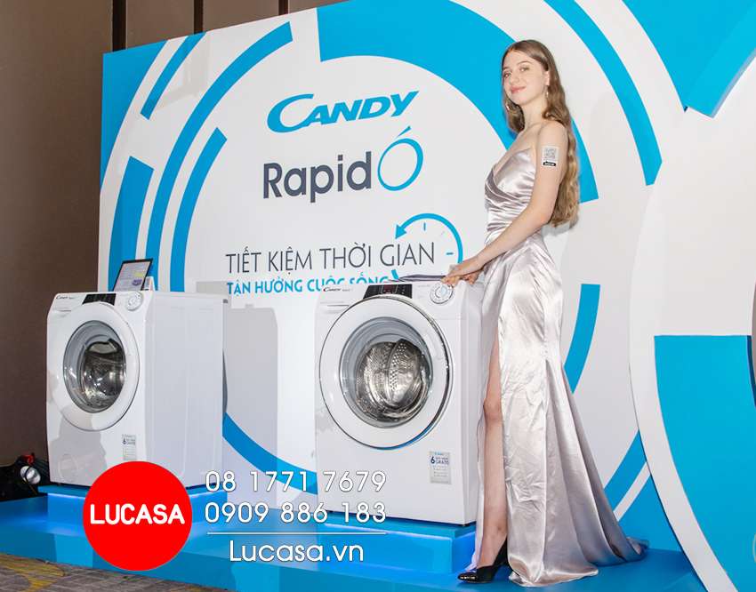 Máy giặt sấy Candy ROW 4966DWHC\1-S - 9Kg Wifi Bluetooth