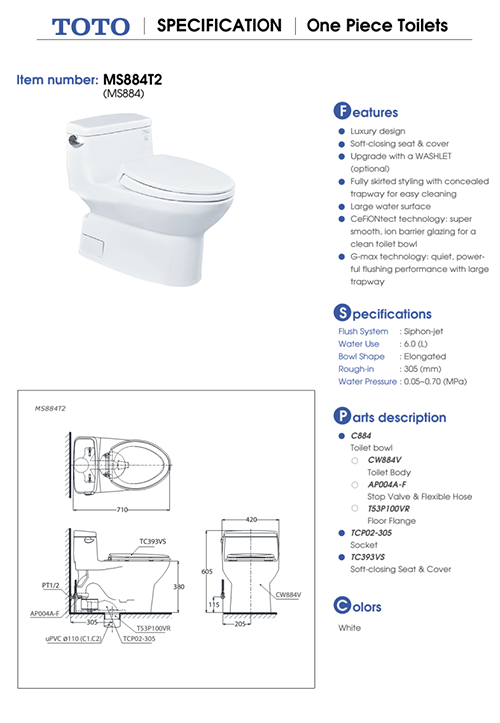 Cách lắp đặt bồn cầu Toto MS884T2 đúng chuẩn tại nhà